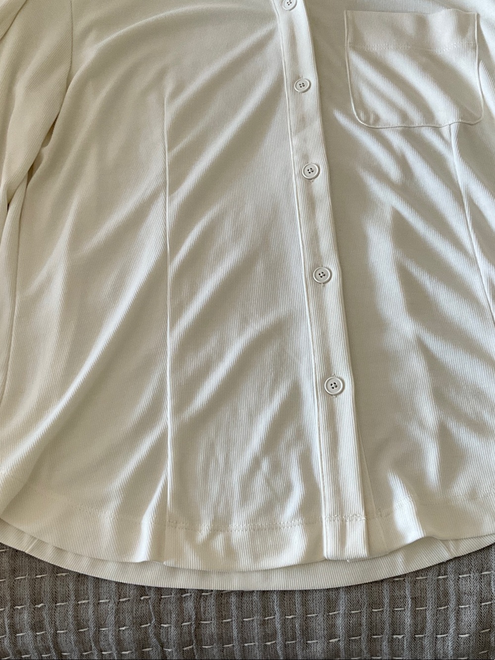 Club Monaco Cream Long-Sleeve Button Down Shirt - Picture 4 of 4